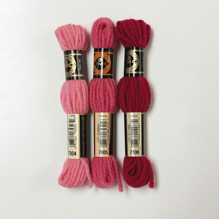 Tapestry Wool: Reds, Pinks, Maroons