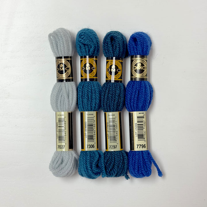 Tapestry Wool: Blues, Aquas, Teals