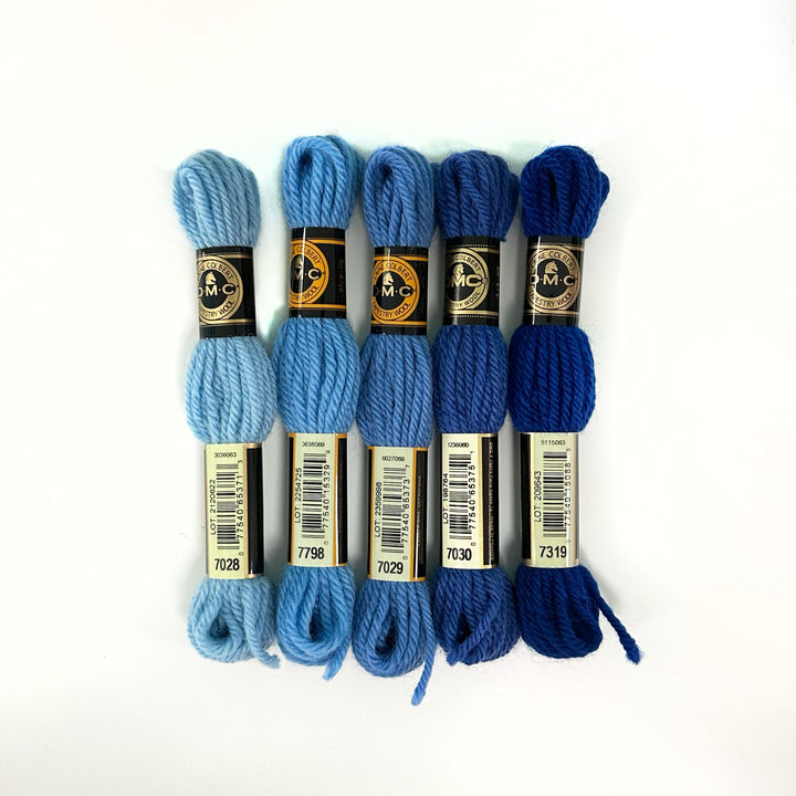 Tapestry Wool: Blues, Aquas, Teals