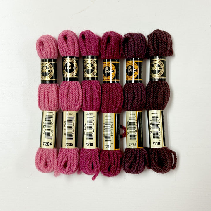 Tapestry Wool: Reds, Pinks, Maroons