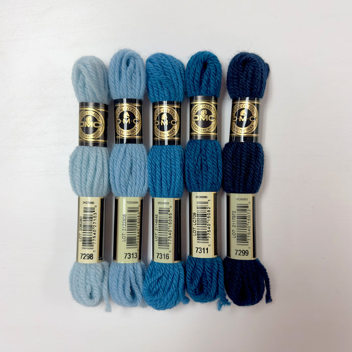 Tapestry Wool: Blues, Aquas, Teals