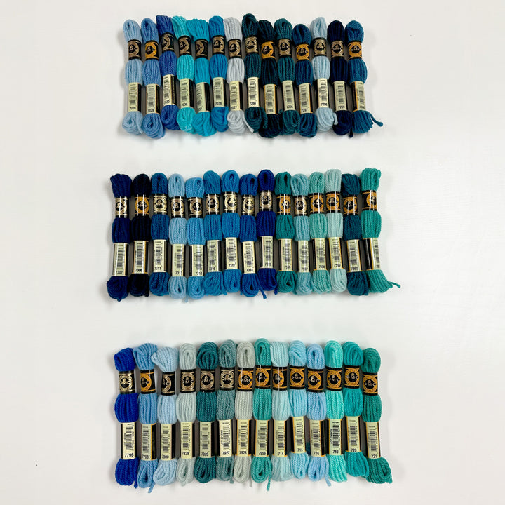 Tapestry Wool: Blues, Aquas, Teals