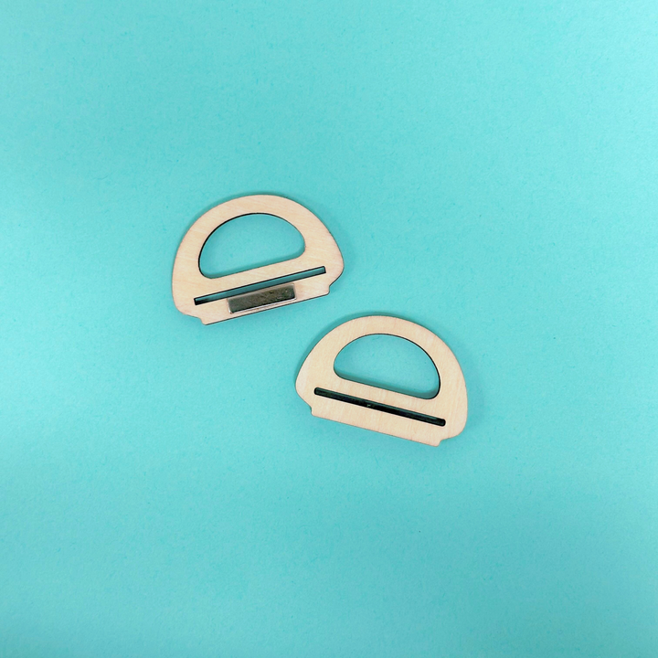 Mini Wooden Handles Set of 2
