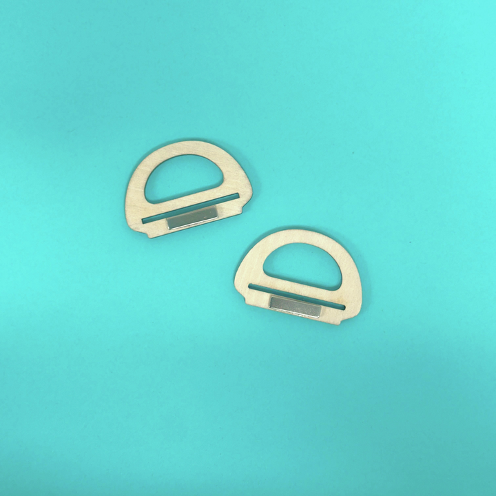 Mini Wooden Handles Set of 2