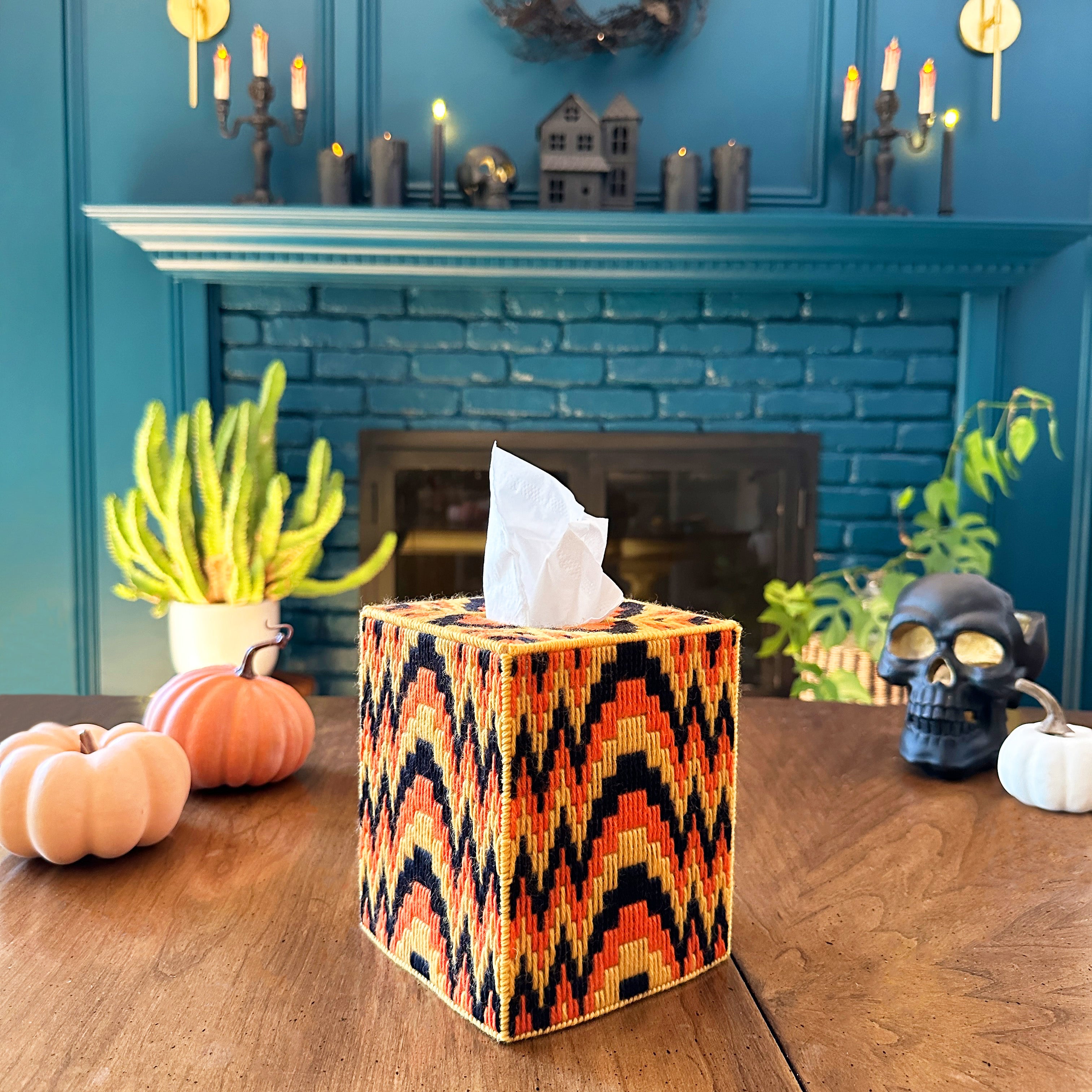 Black Magic Tissue Box Digital Pattern – Hello Bargello