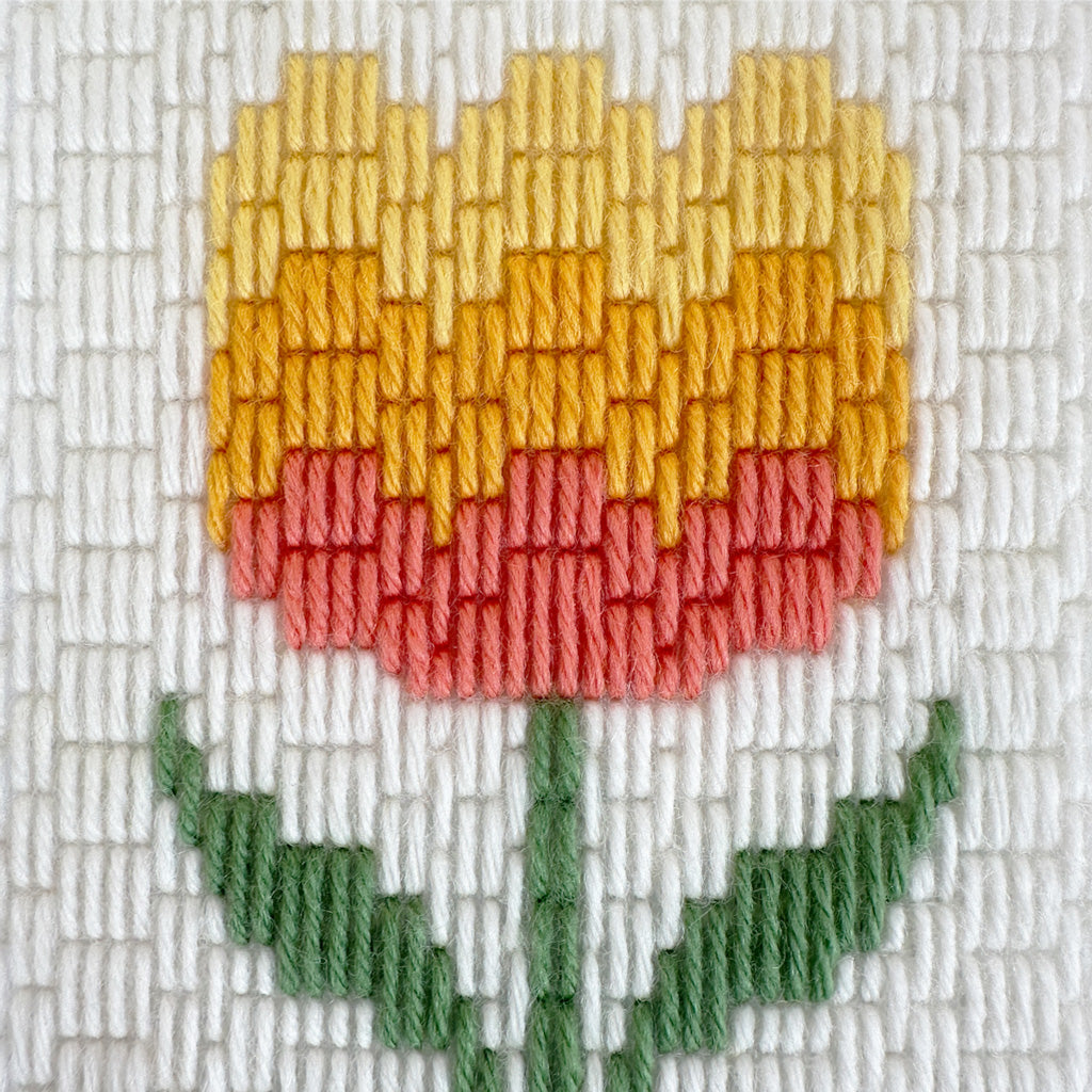Hello Bargello Tissue Box Cover - Thumbnail 2
