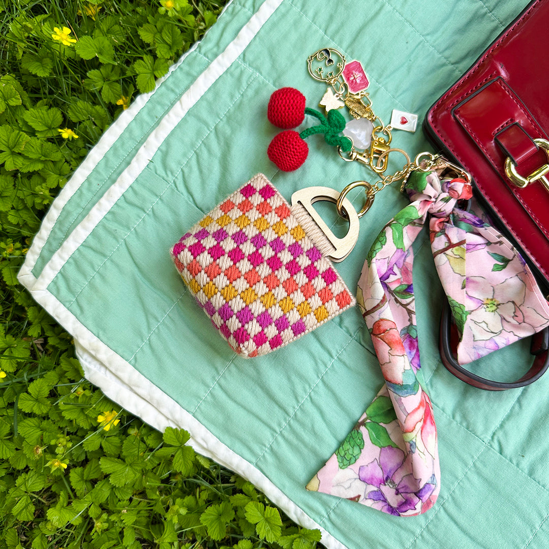 Dreamweaver Bag Charm: Checkmate