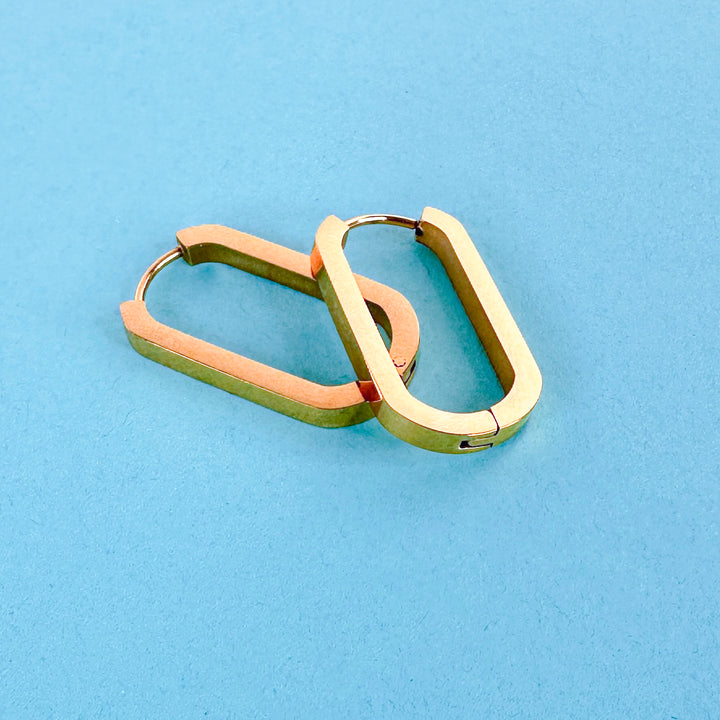 Gold Tone Hoop Earrings