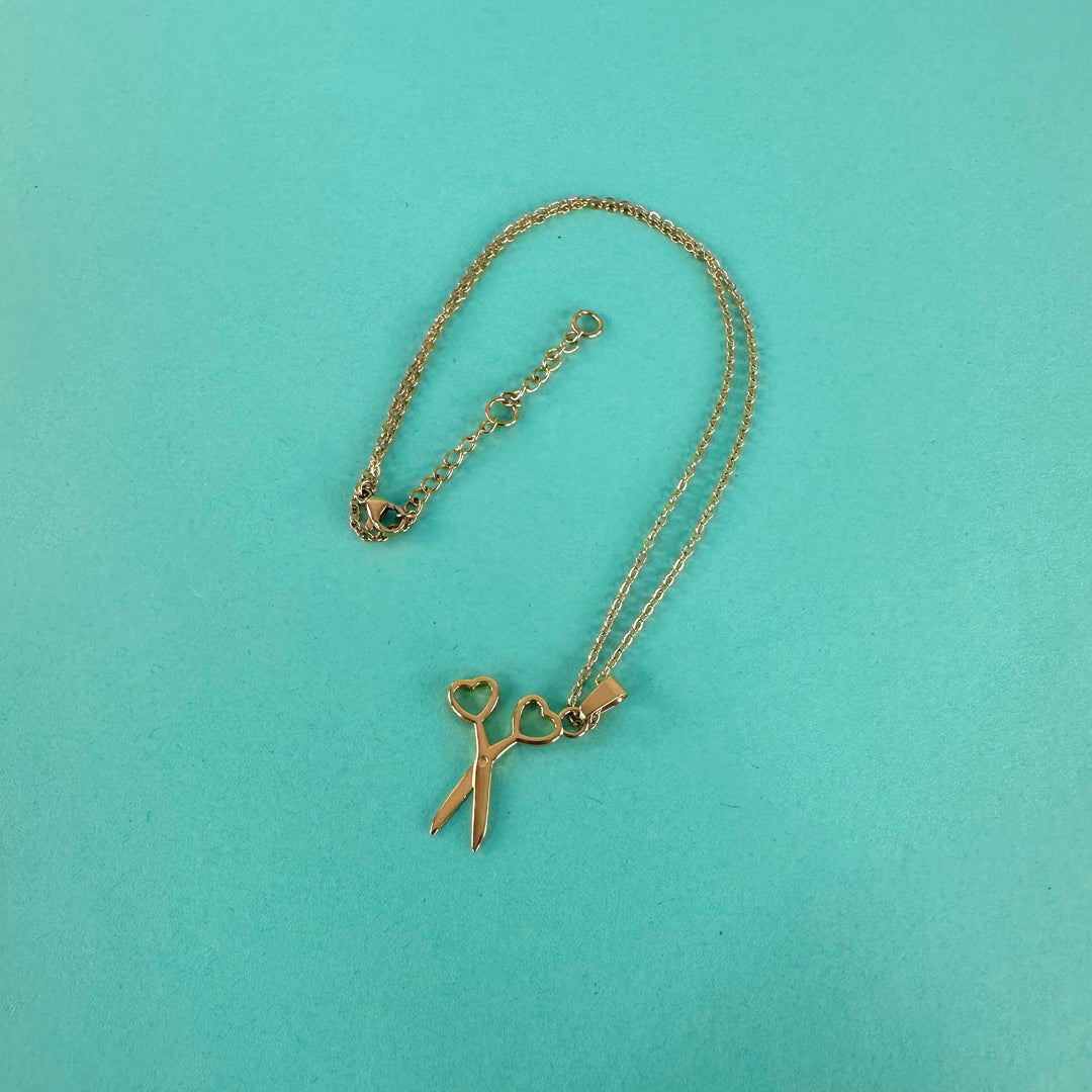 Heart Scissors Necklace