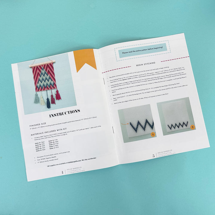 O Chevron Tree Pattern Booklet