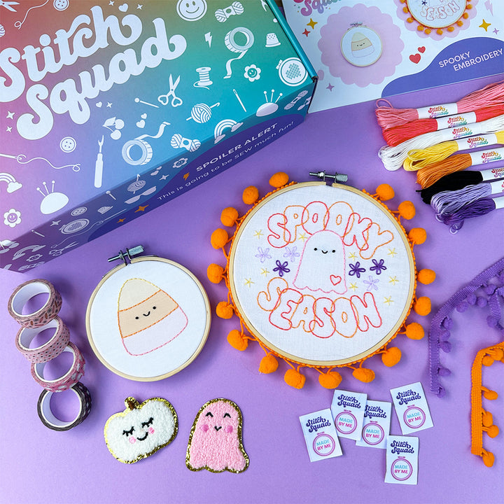 Stitch Squad: Spooky Embroidery Box