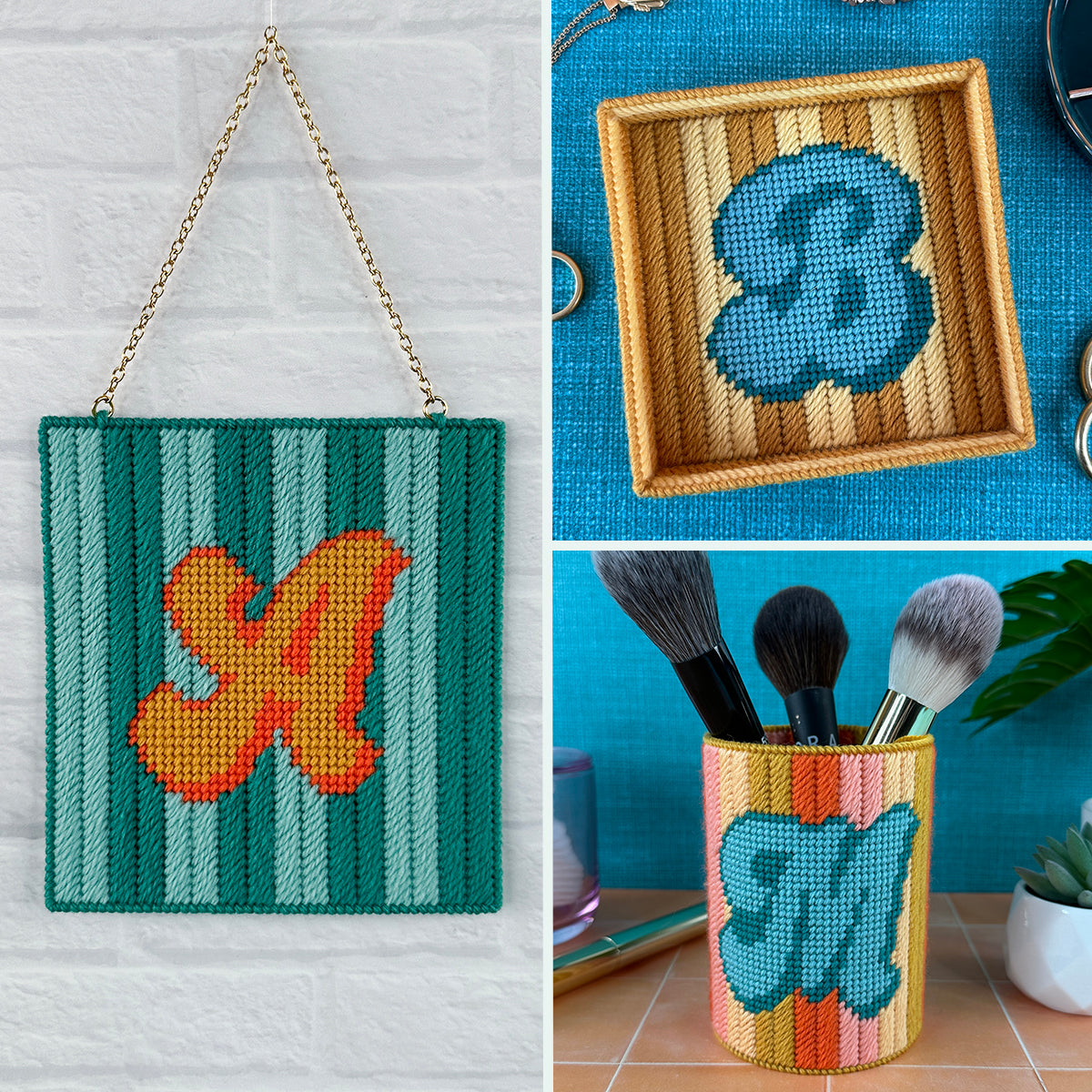 3 Pattern Set Mellow Monograms 3-Pattern Set Digital Pattern – Hello Bargello