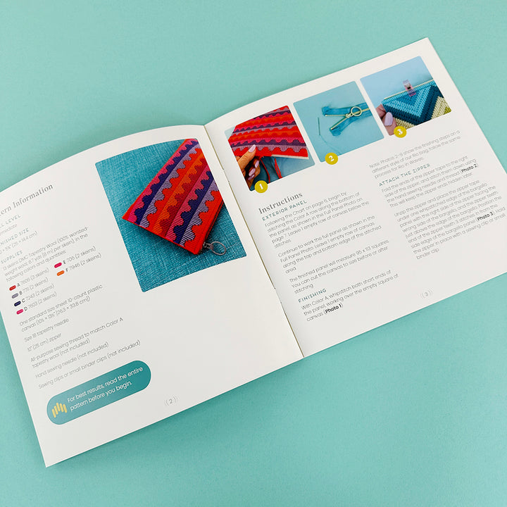 Rio Waves Zipper Bag Pattern Booklet