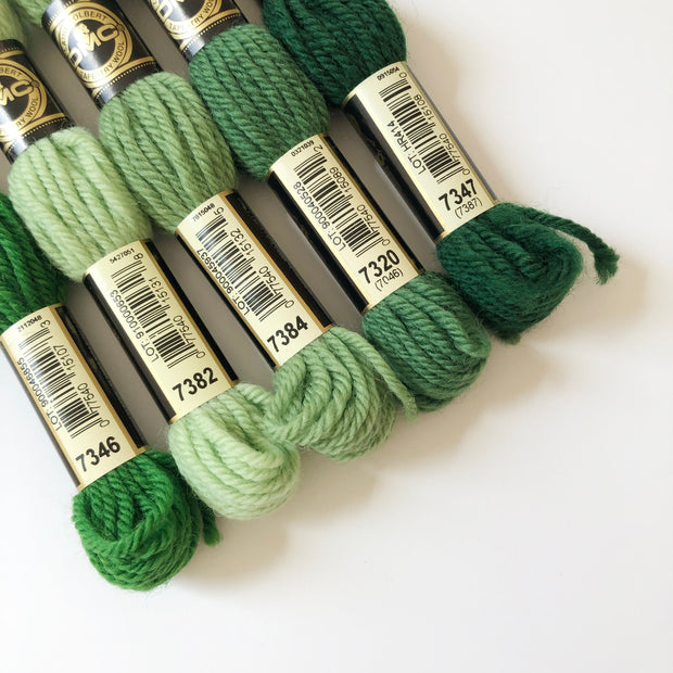 Tapestry Wool: Greens