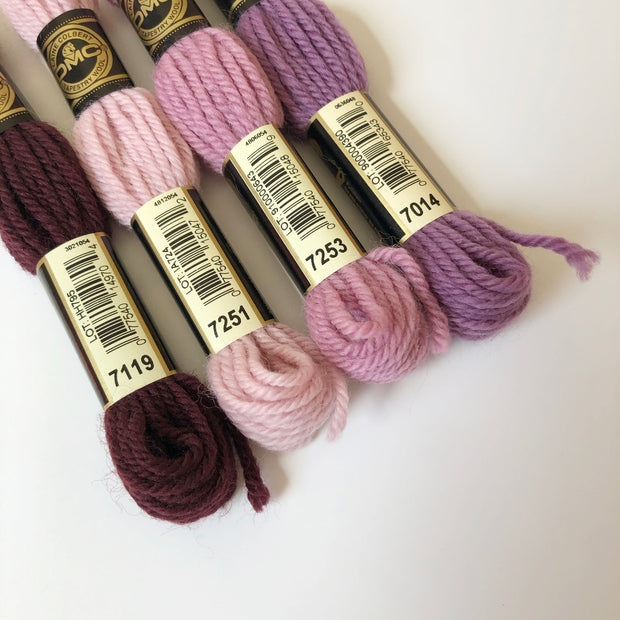 Tapestry Wool: Purples, Mauves, Burgundy