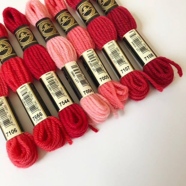 Tapestry Wool: Reds, Pinks, Maroons