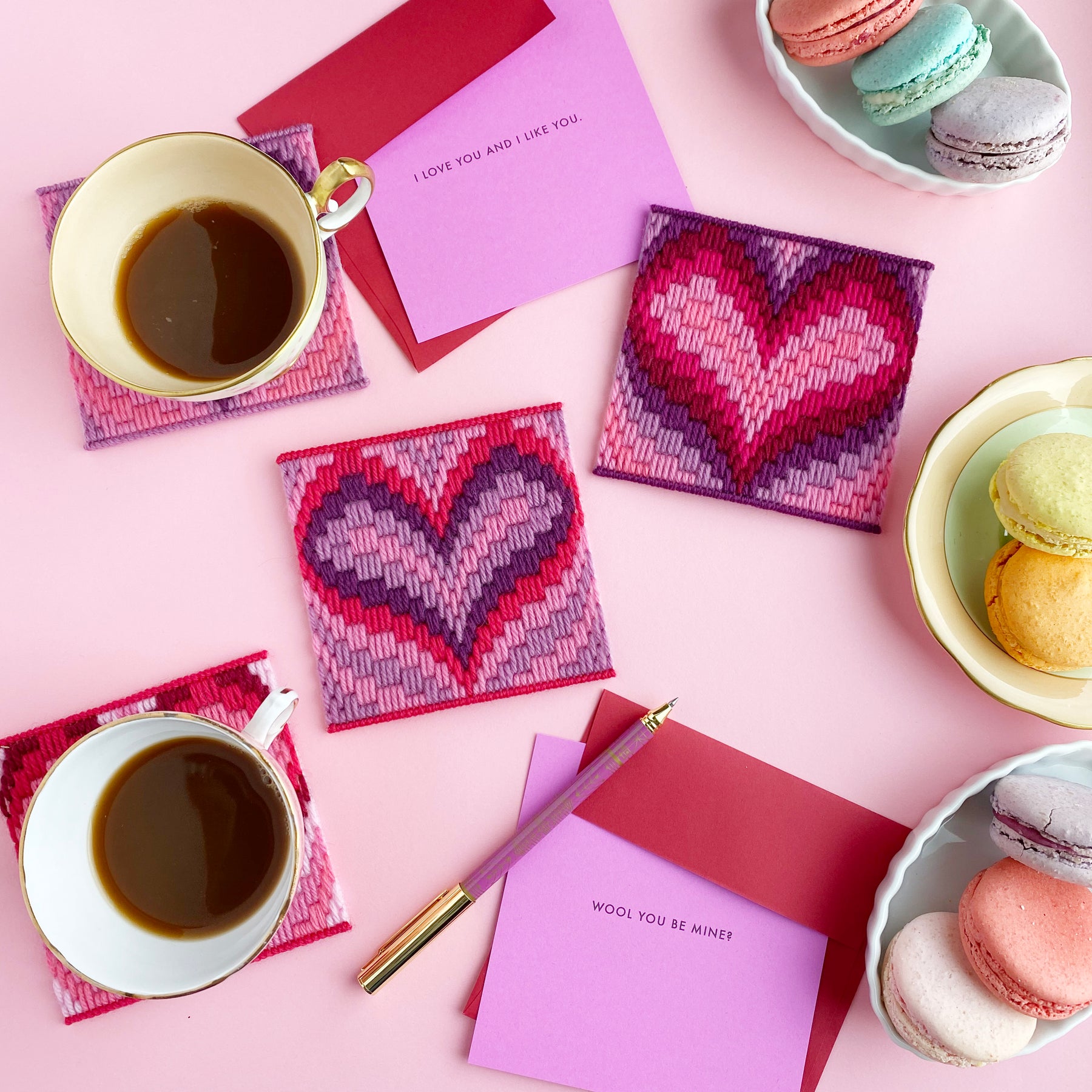Free Valentine Printable Cards – Hello Bargello