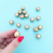 Gold Wooden Beads